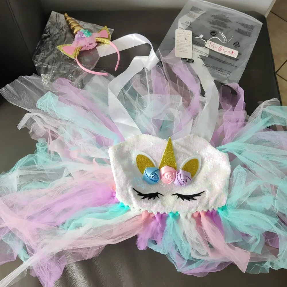 Tutu Dreams Unicorn Costume girls size 5-6 - Picture 2 of 5